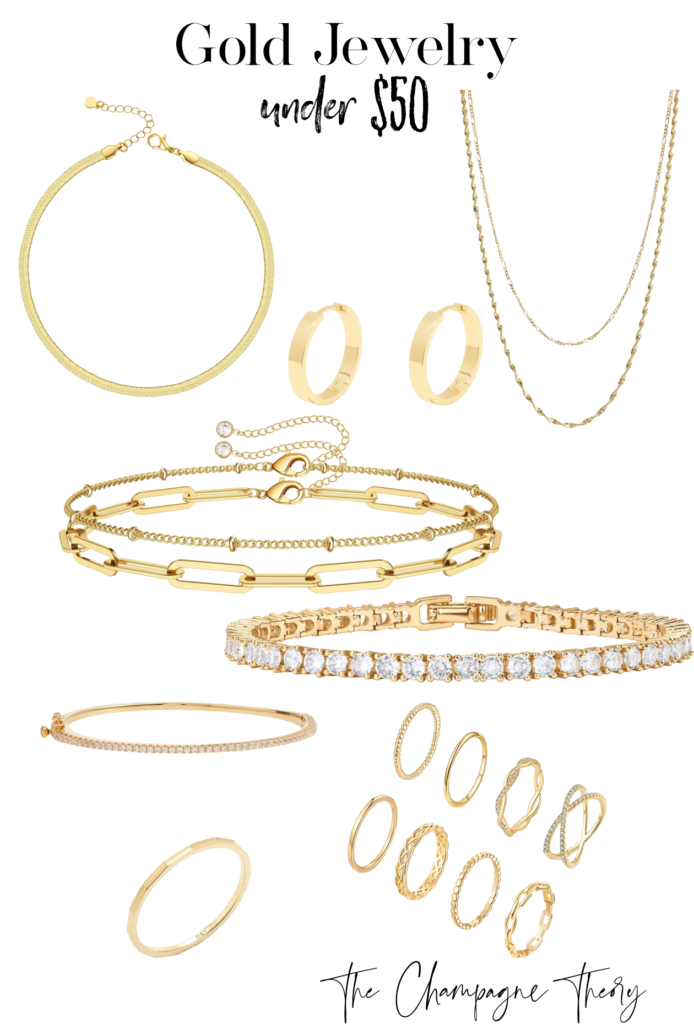 Gold Jewelry: Under $50
